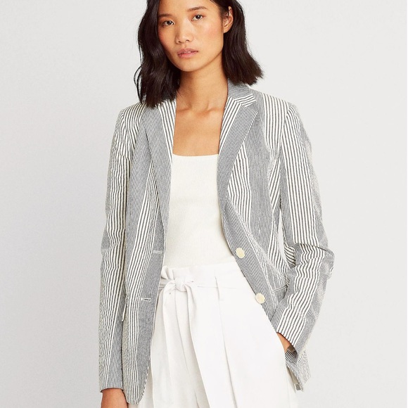 New Ralph Lauren Seersucker Cotton Sartorial Blazer jacket - Picture 6 of 11